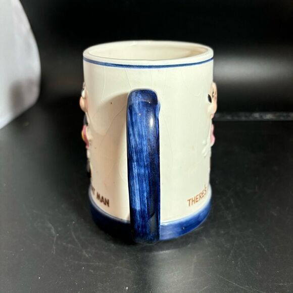 Vintage Disney Mug Behind Every Great Man Theres Always A Woman Mug Mickey Mouse - Picture 2 of 5